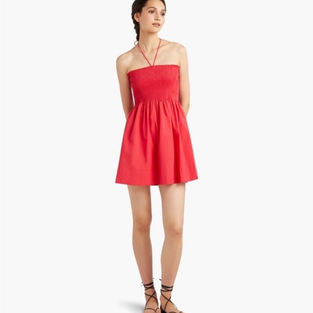Hill House The Roxie Nap Dress Red | Sz Sm